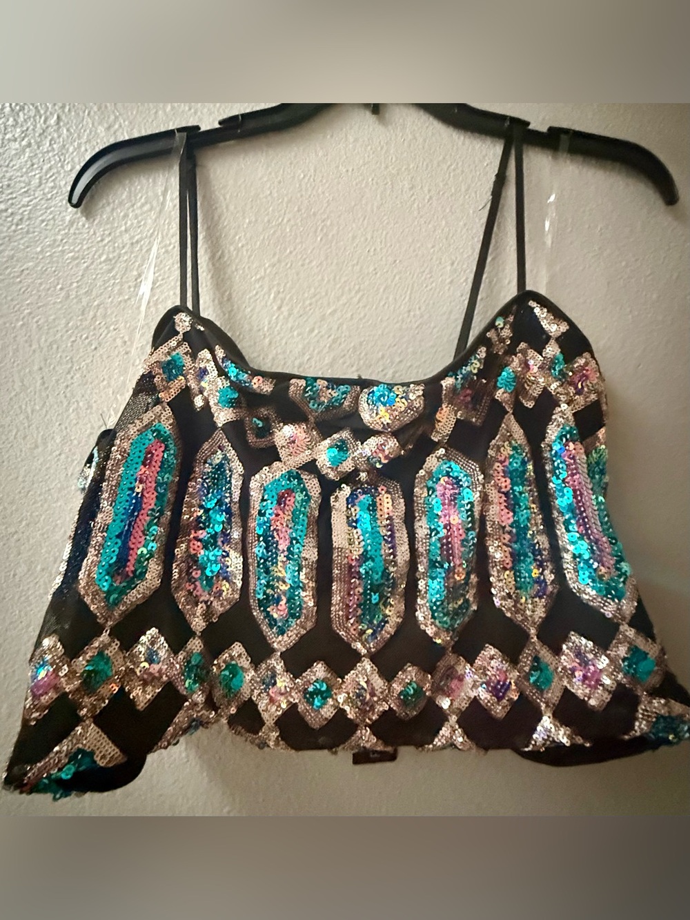 FASHION NOVA “JUST YOUR FAIRYTALE” SEQUIN 2pc. PANT SET MSRP $75 SIZE 2X~NWT - Picture 3 of 10